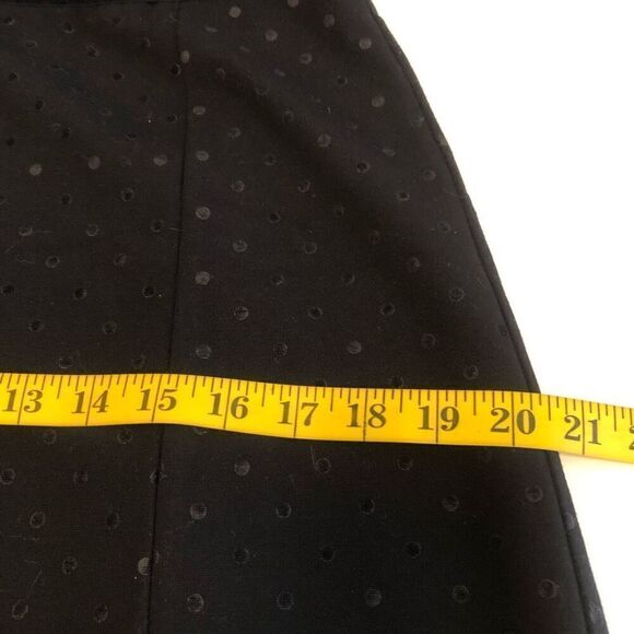 Talbots Classic Ponte Knit with Velvet Polka Dots Fit and Flare Dress Size 10 - Picture 10 of 12